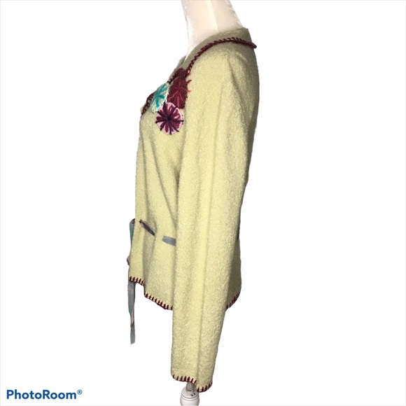 J. Jill Button Front Cardigan Sweater green size L - Picture 3 of 7